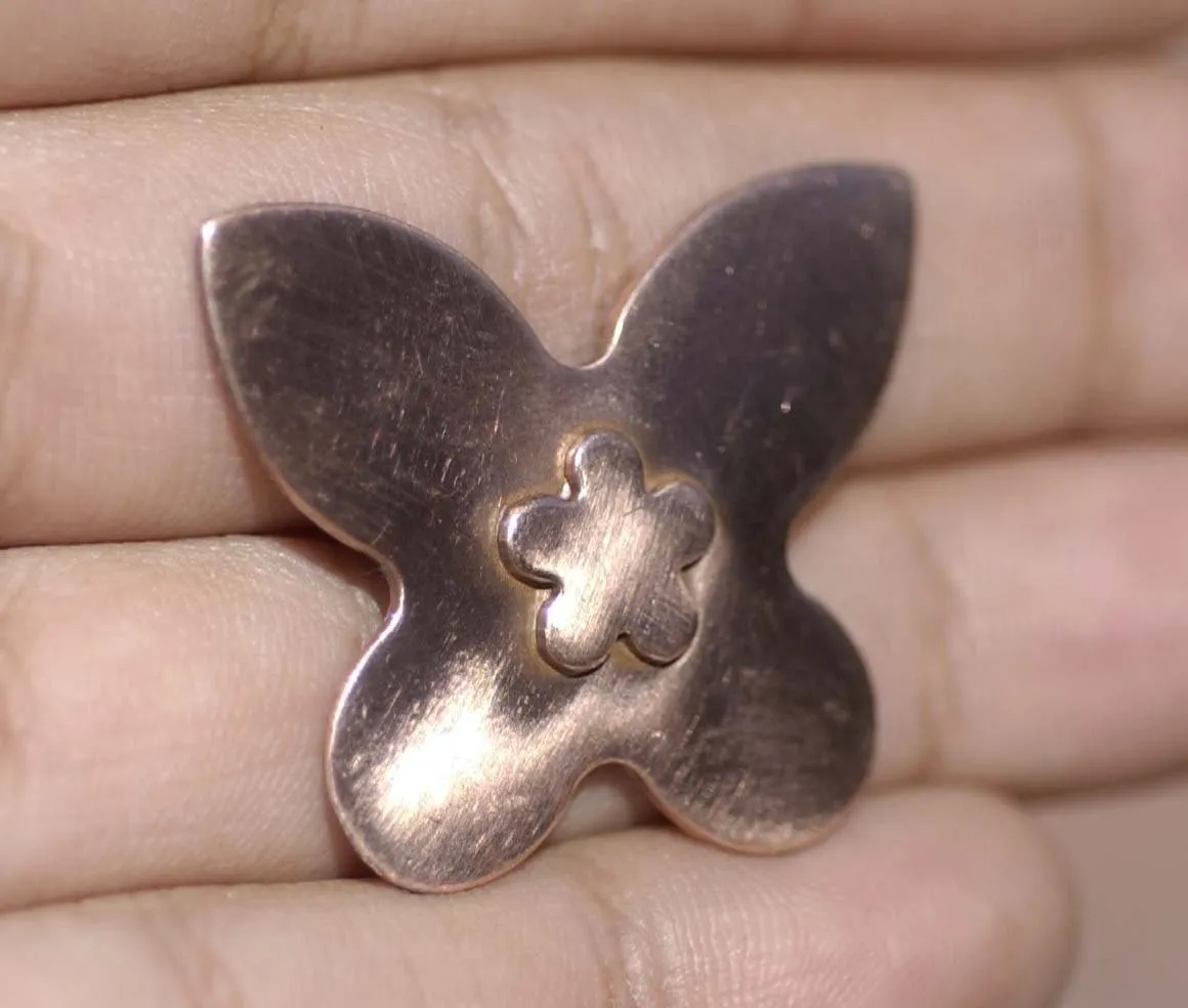 Embossed Butterfly Blank - 4 pieces