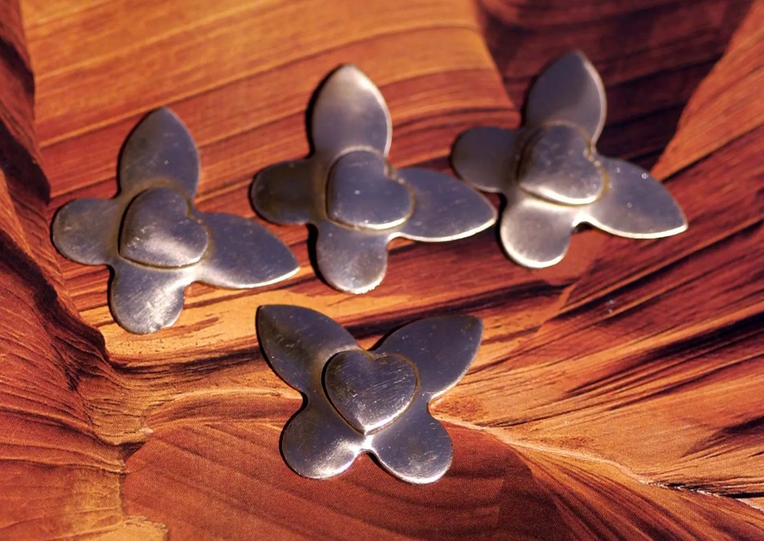 Embossed Butterfly Blank - 4 pieces