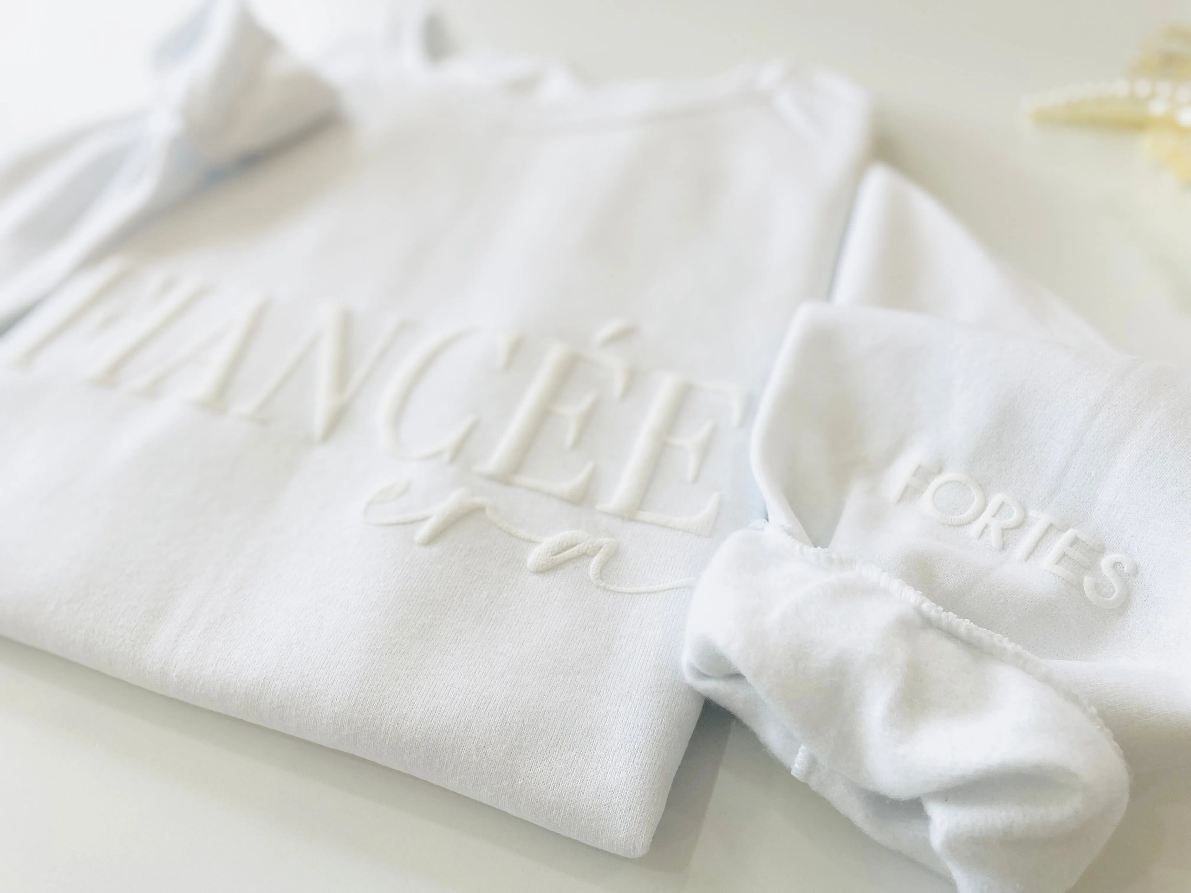 Embossed Custom Fiancée Era Sweatshirt