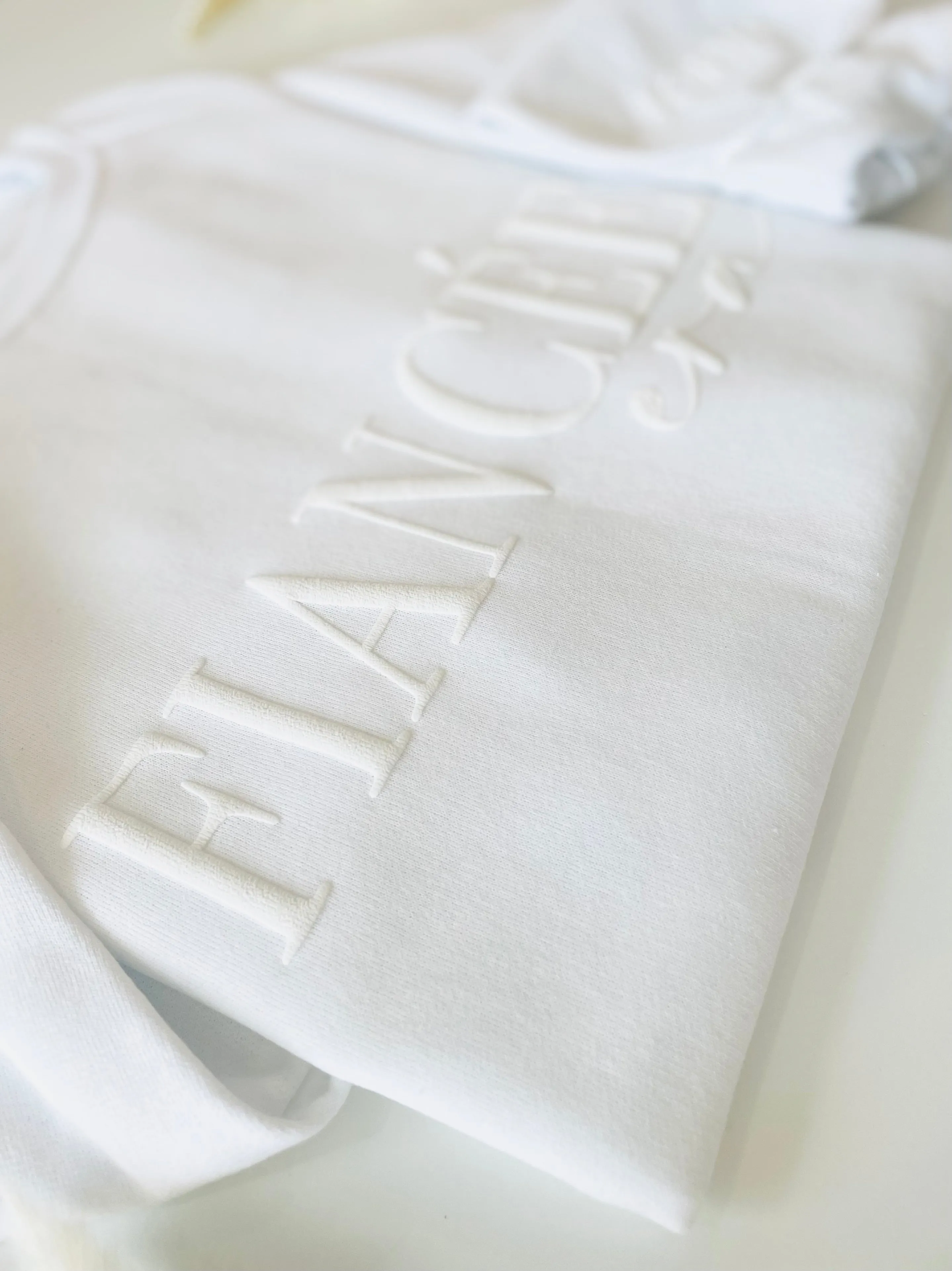 Embossed Custom Fiancée Era Sweatshirt
