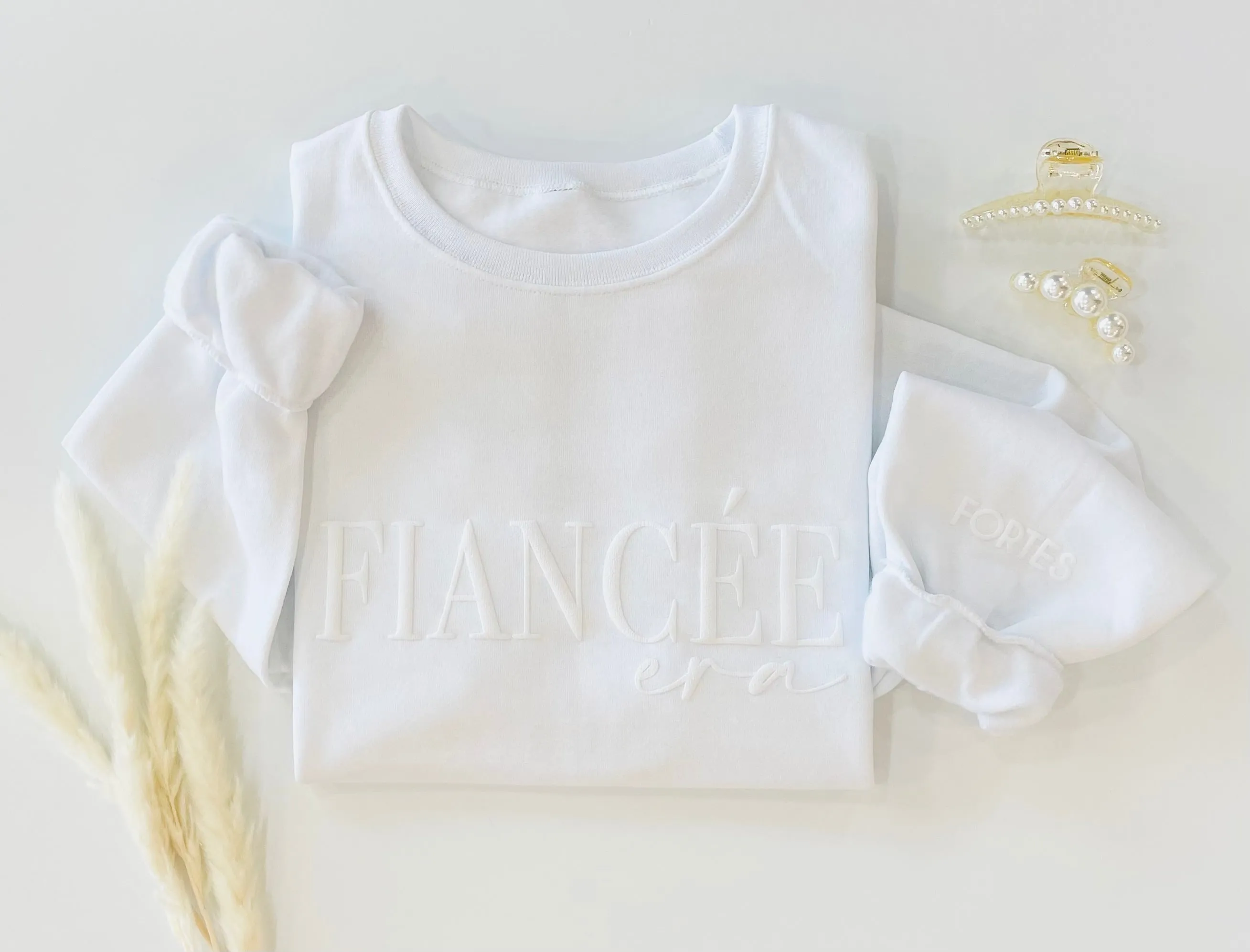 Embossed Custom Fiancée Era Sweatshirt
