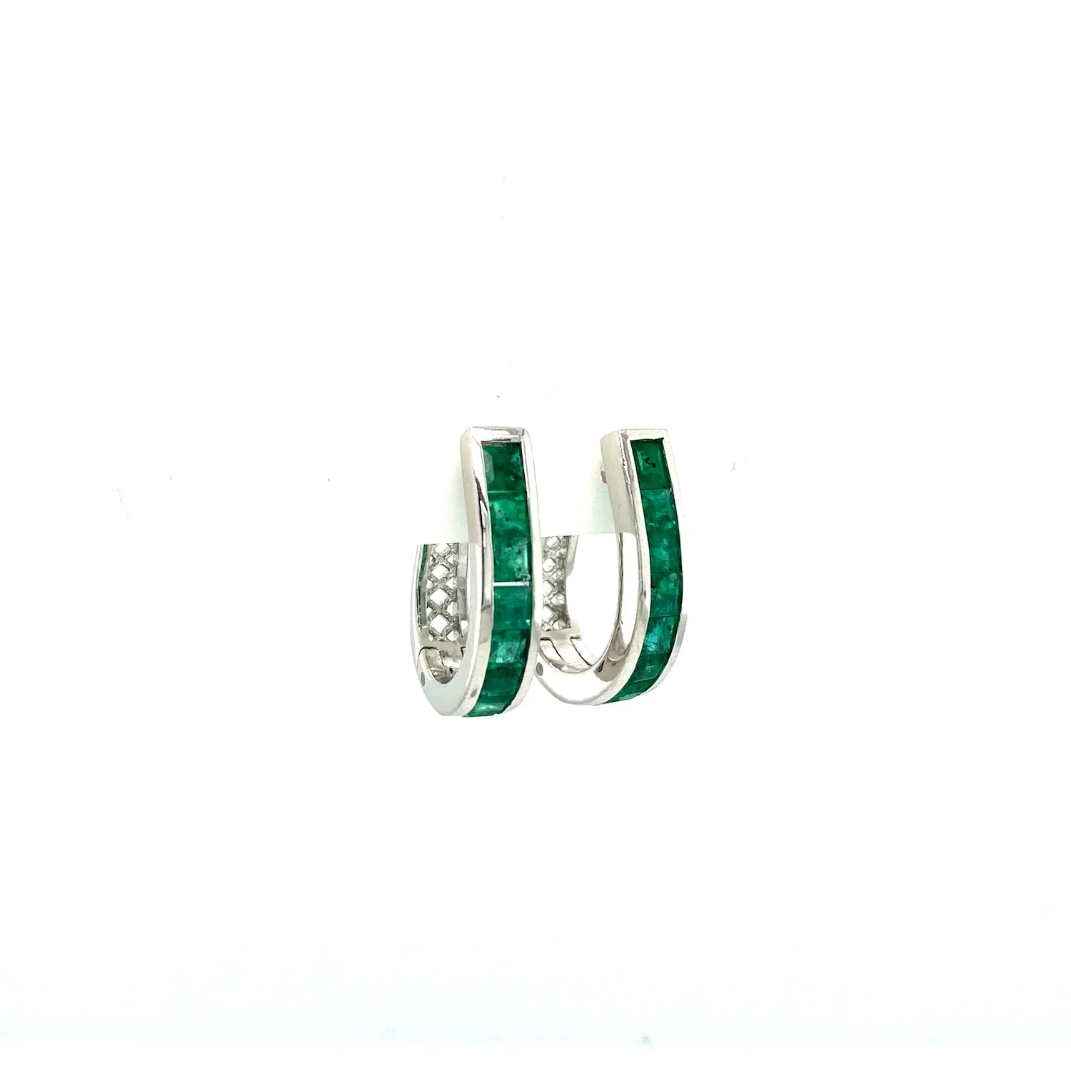 Emerald Earring in .925 Sterling Silver - KST 59530
