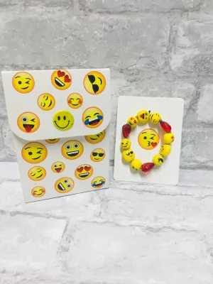 Emoji Bracelet with Emoji Gift Bag! Expandable!