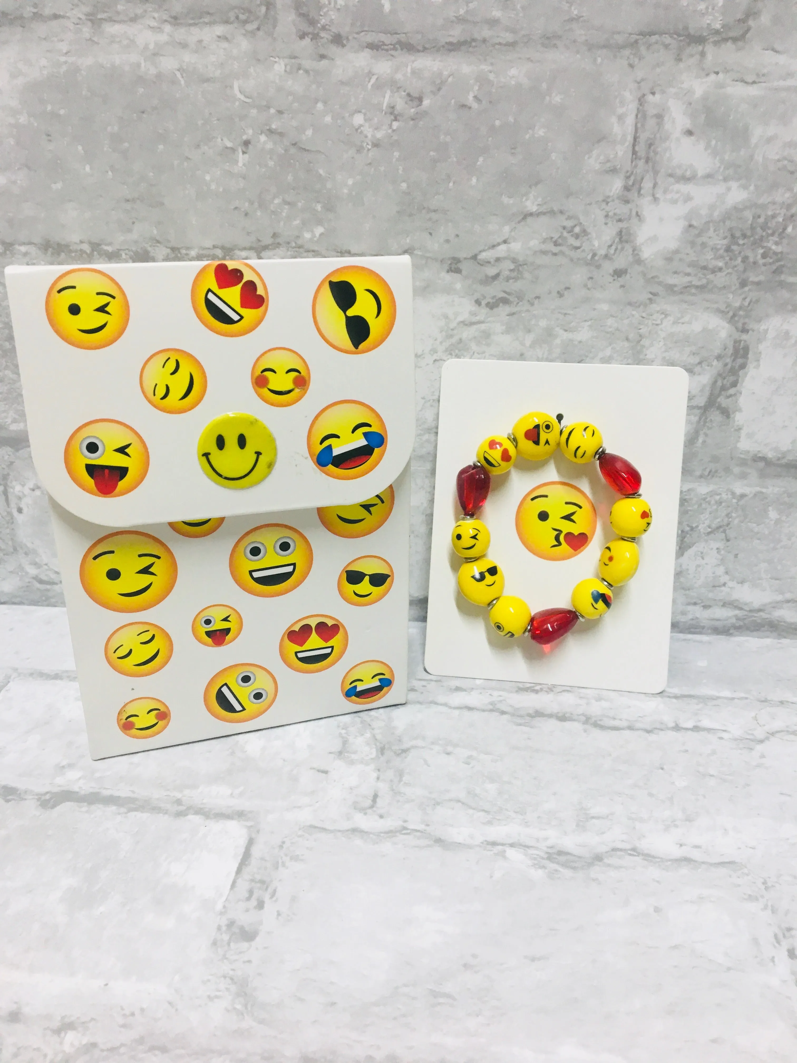 Emoji Bracelet with Emoji Gift Bag! Expandable!