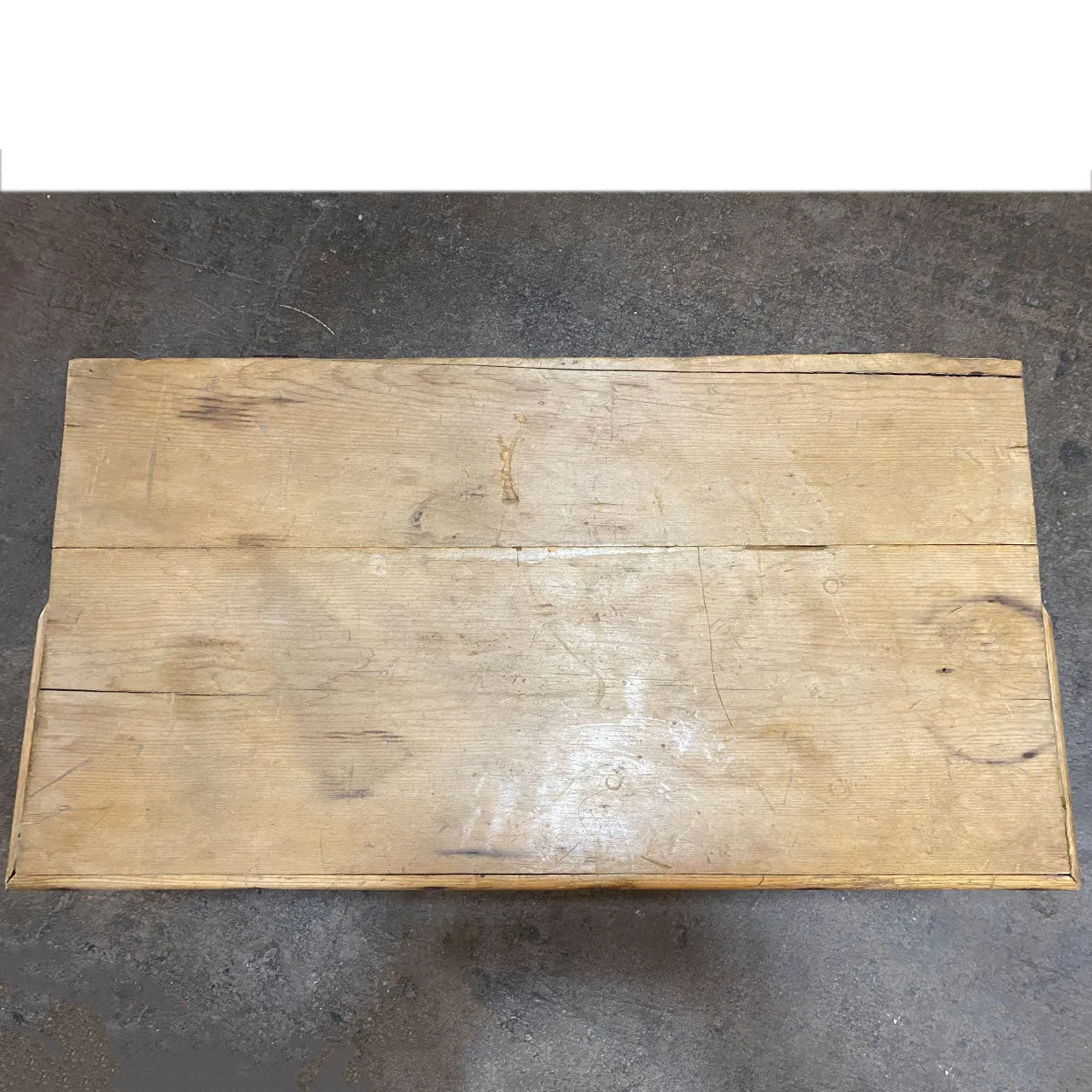 English Victorian Iron Mounted Pine Blanket Chest