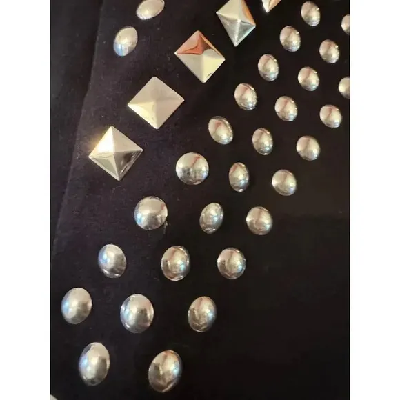 EXPRESS stretch knit studded embelished racer back tank dress L Date night