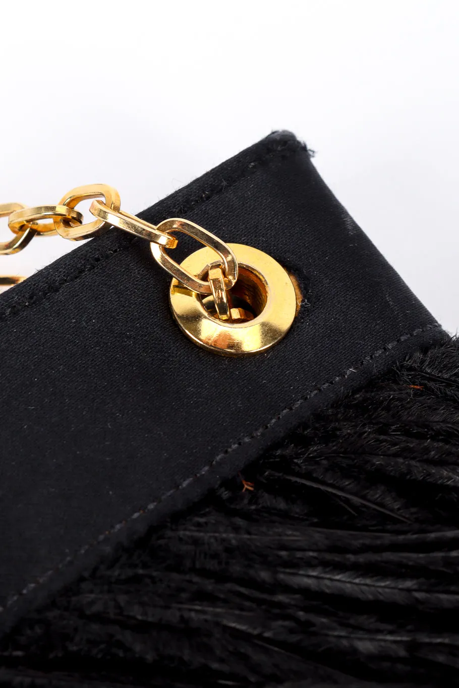 Feather Chain Evening Bag