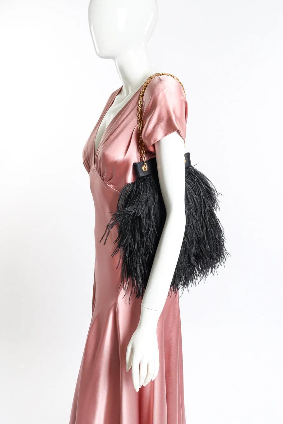 Feather Chain Evening Bag