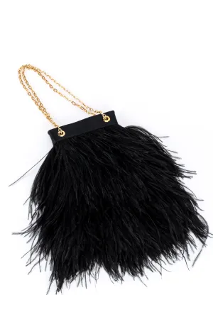 Feather Chain Evening Bag