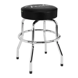 Fender Spaghetti Logo Pick Pouch Barstool in Black - 24 inch