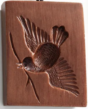 Fly By Bird Springerle Cookie Mold