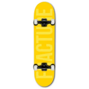 Fracture Skateboards Fade Yellow Complete Skateboard 7.75"