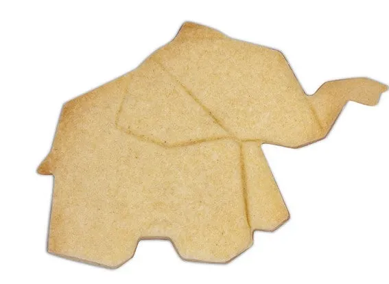 Geometric Elephant Cookie Cutter