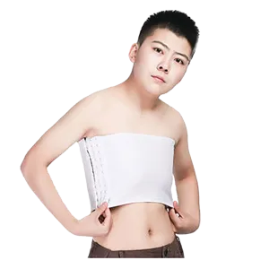 GF Strapless Chest Binder - White XLarge