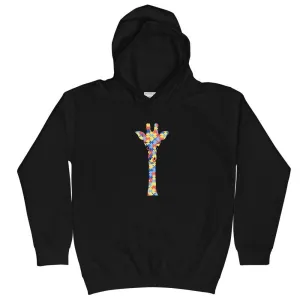 Girl's Puzzle Piece Giraffe Hoodie