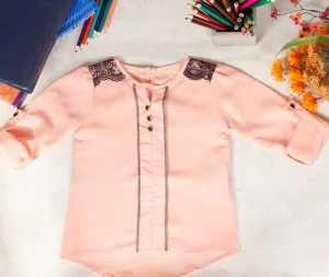 Girls Shirt Peach Color