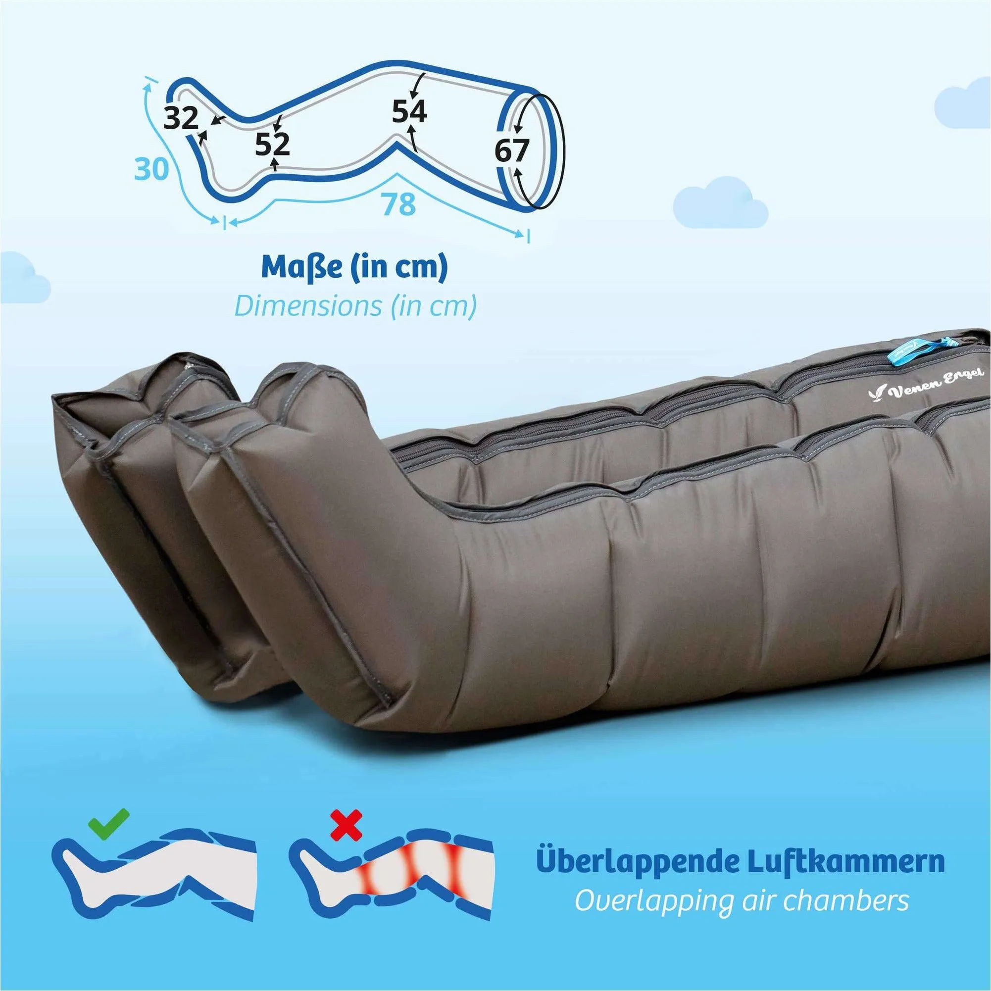 Gliding Wave  - intermittent pneumatic compression with leg cuffs