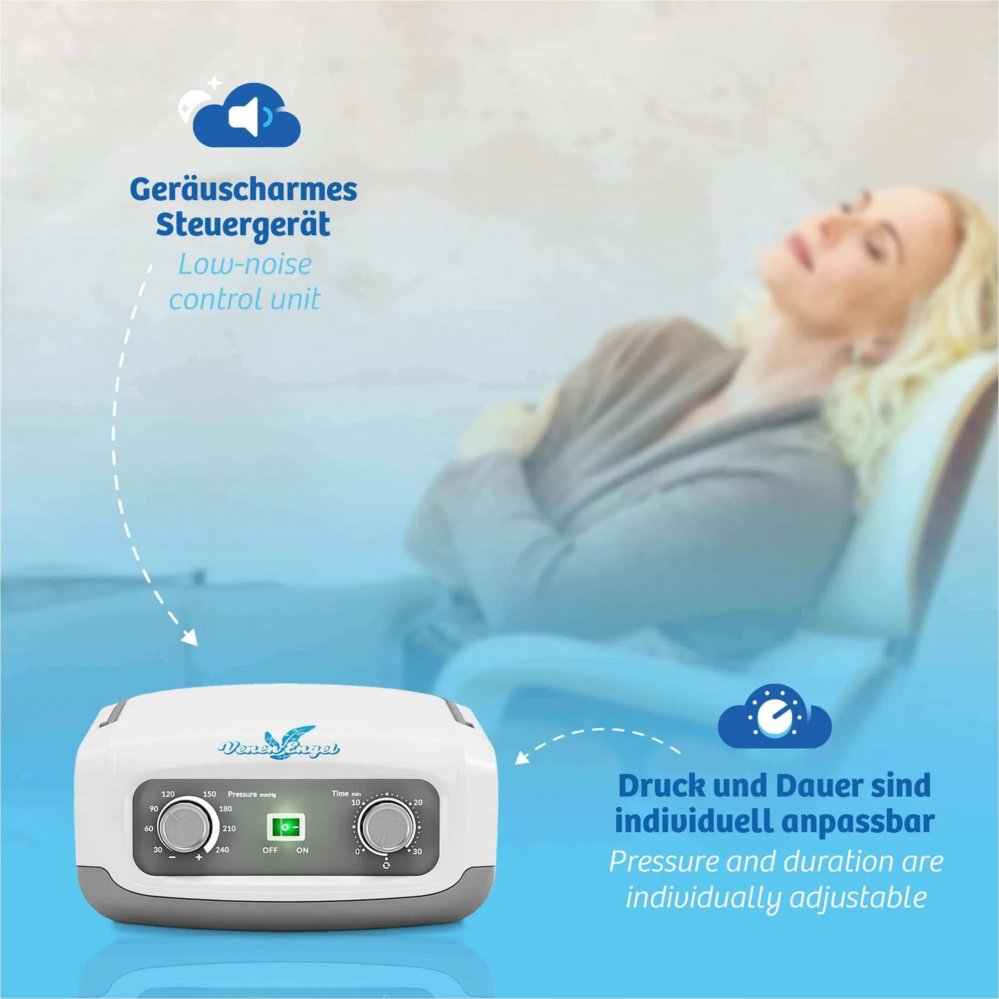 Gliding Wave  - intermittent pneumatic compression with leg cuffs