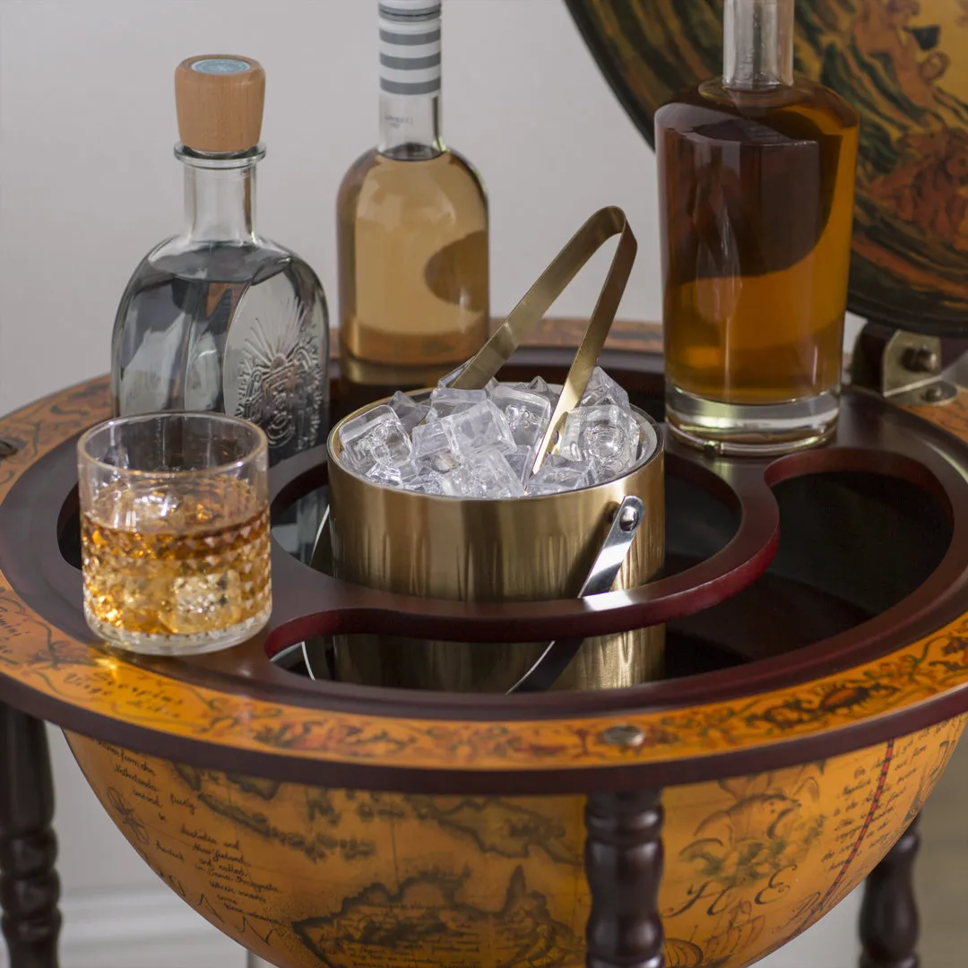 Globe Drinks Cabinet Floor Standard World Menagerie