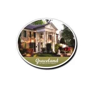 Graceland History Embossed Magnet