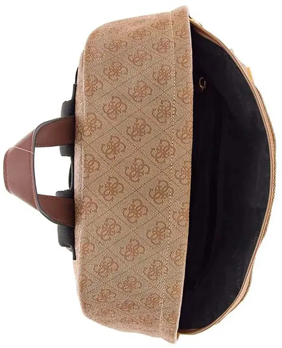 Guess Vezzola Smart Backpack In Lattee For Men