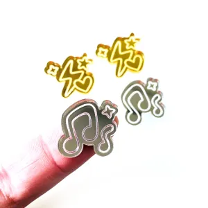 Gumball Charms Cabochons - 6  Pairs