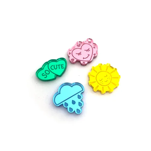 Gumball Charms Cabochons series #2 - 6 Pairs