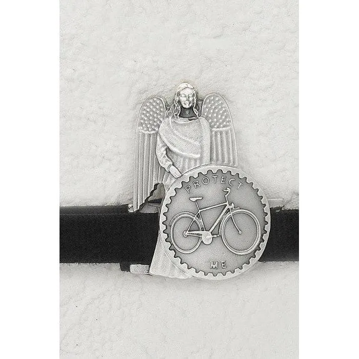 Handle Bar Clip with Bicycle and Guardian Angel