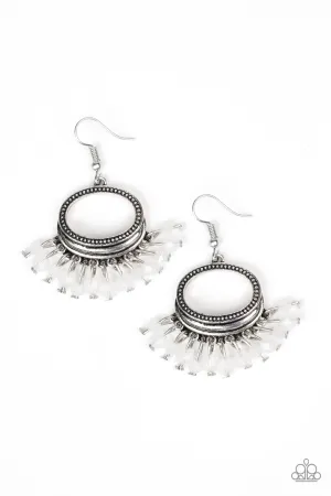 Happy Days White Earring