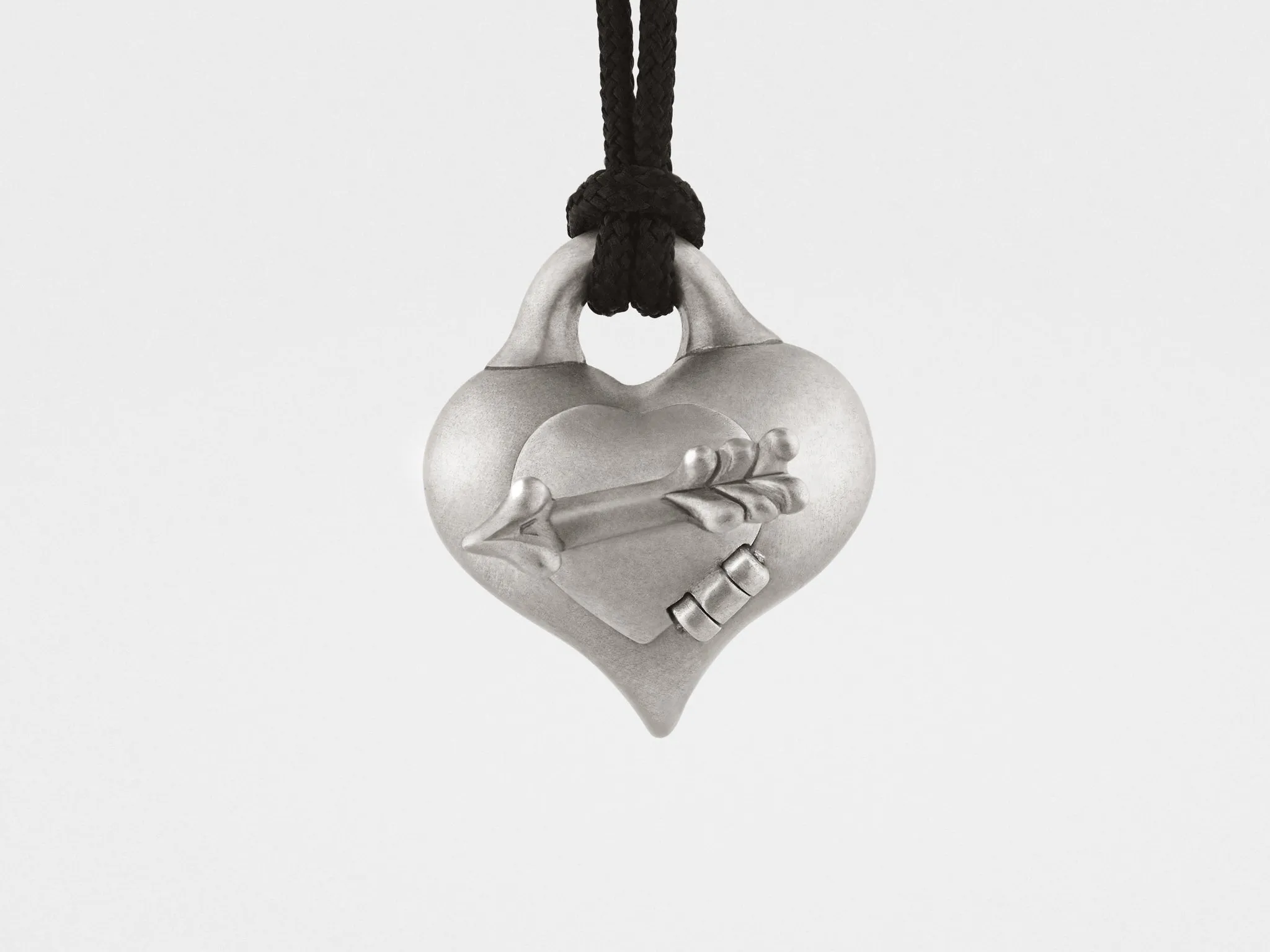 Heart and Arrow Pendant with Secret Compartment
