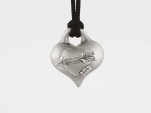 Heart and Arrow Pendant with Secret Compartment