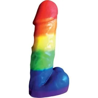 Hott Products - 7 Inch Penis Candle - Rainbow