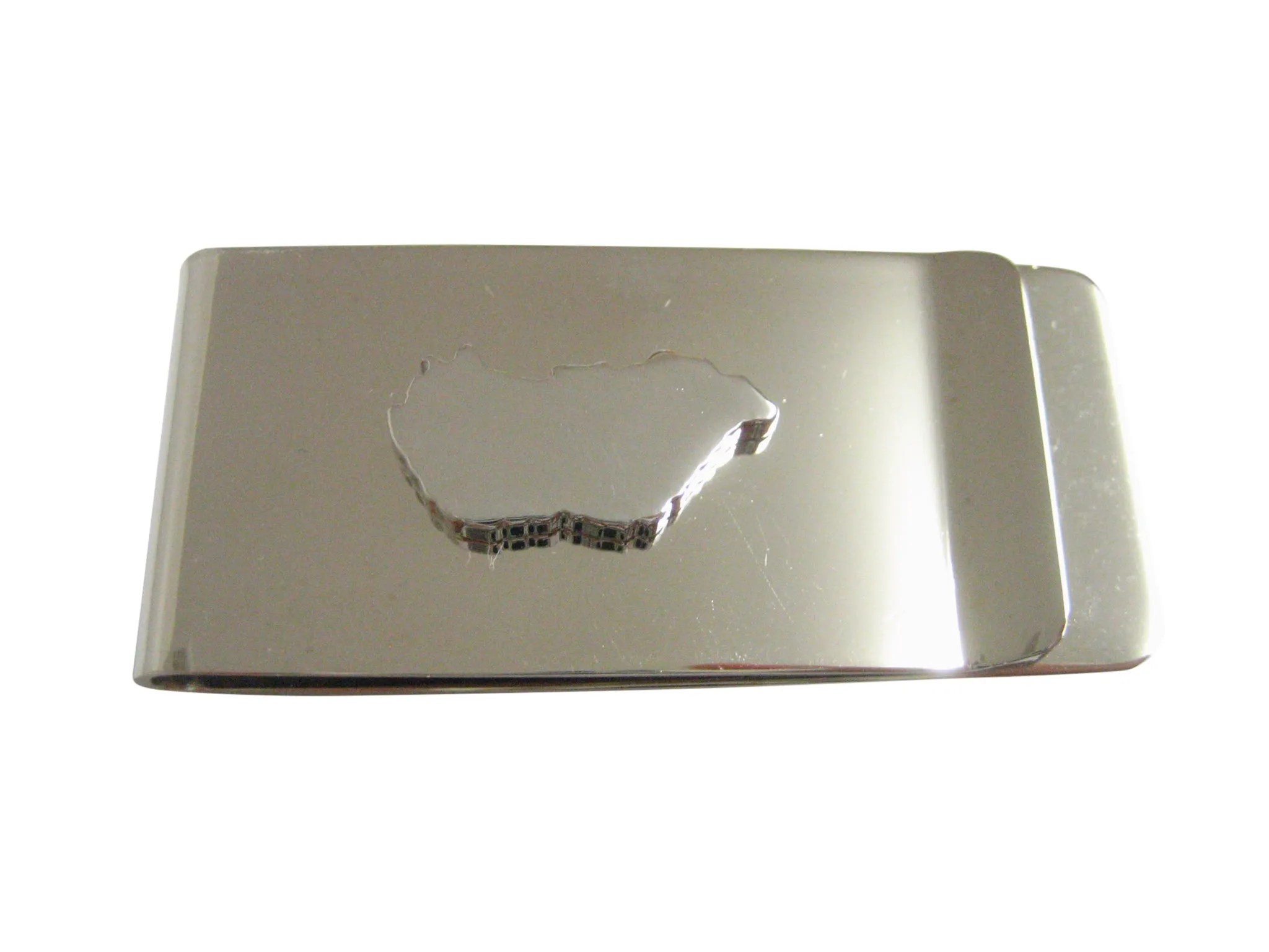 Hungary Map Shape Money Clip