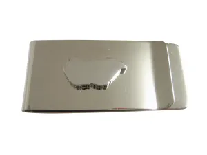 Hungary Map Shape Money Clip