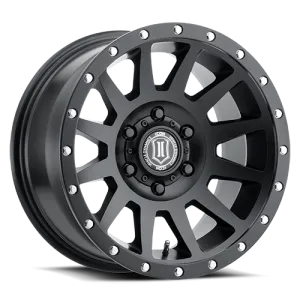 ICON Alloys - 17" Compression Wheels - Satin Black (6 X 5.5")