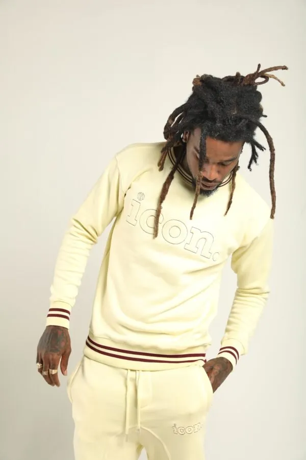 ICON  Embossed Crew Neck Suit