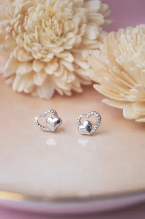 In Your Heart Sterling Silver Earrings