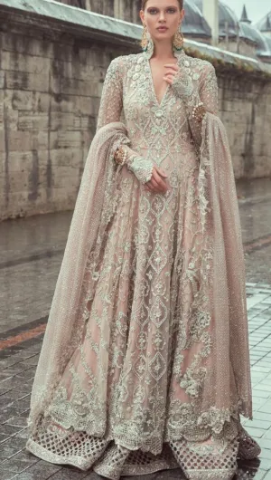 Indian Bridal Lahnga In Beutifull Pink Color Model# B 1794