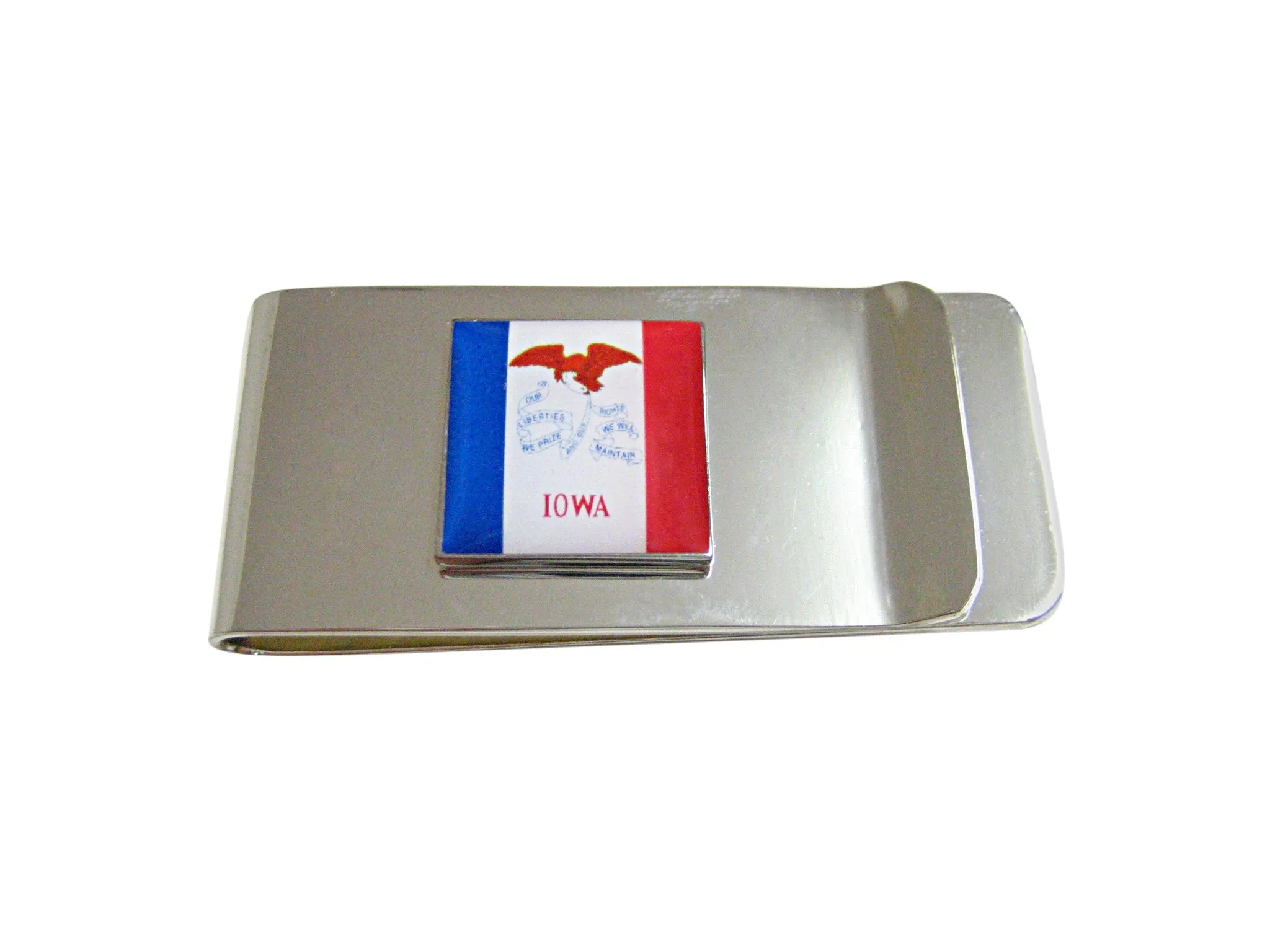 Iowa State Flag Pendant Money Clip
