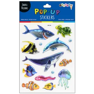 Iscream Sharks Pop-Up Stickers