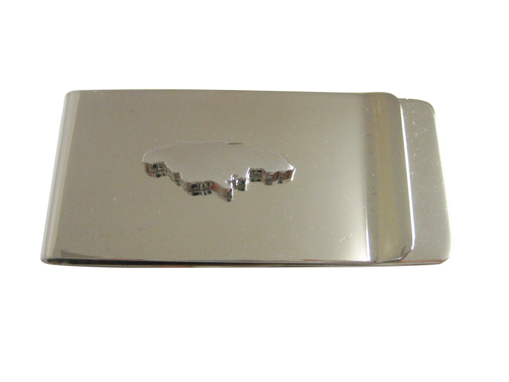 Jamaica Map Shape Money Clip