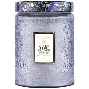 Japonica Large Jar, Apple Blue Clover