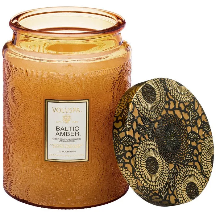 Japonica Large Jar, Baltic Amber