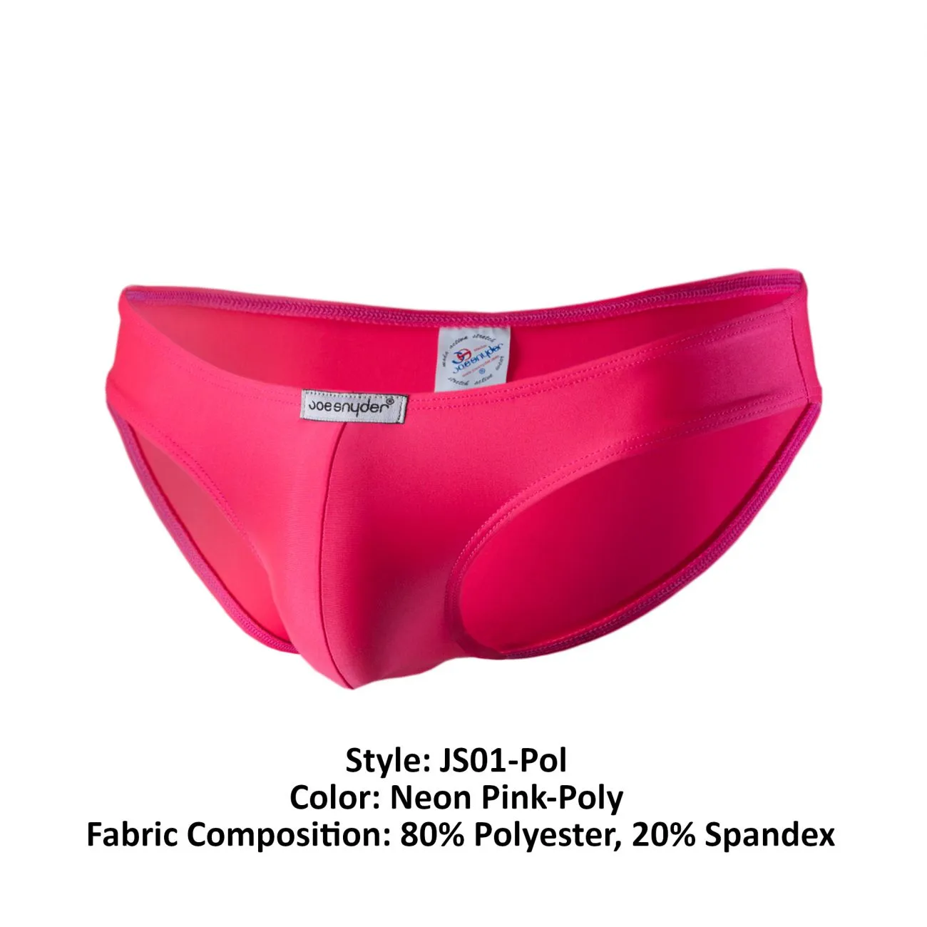Joe Snyder JS01-Pol Polyester Bikini Classic Neon Pink Poly