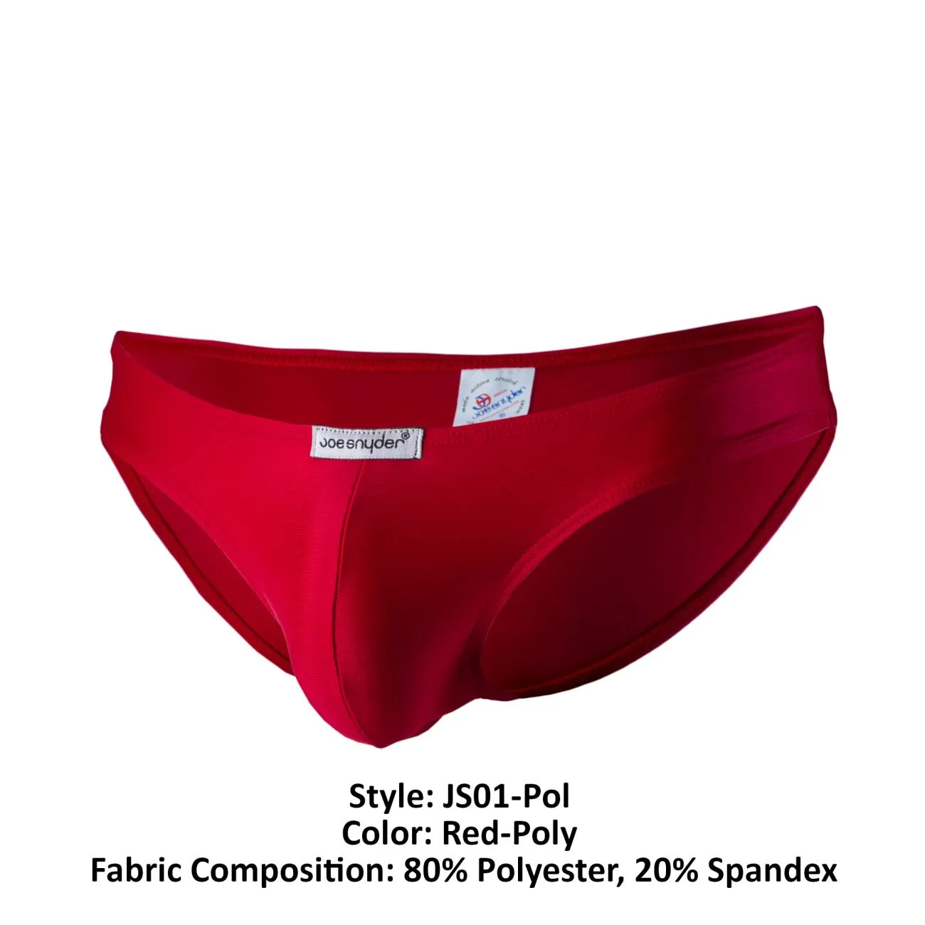 Joe Snyder JS01-Pol Polyester Bikini Classic Red Poly