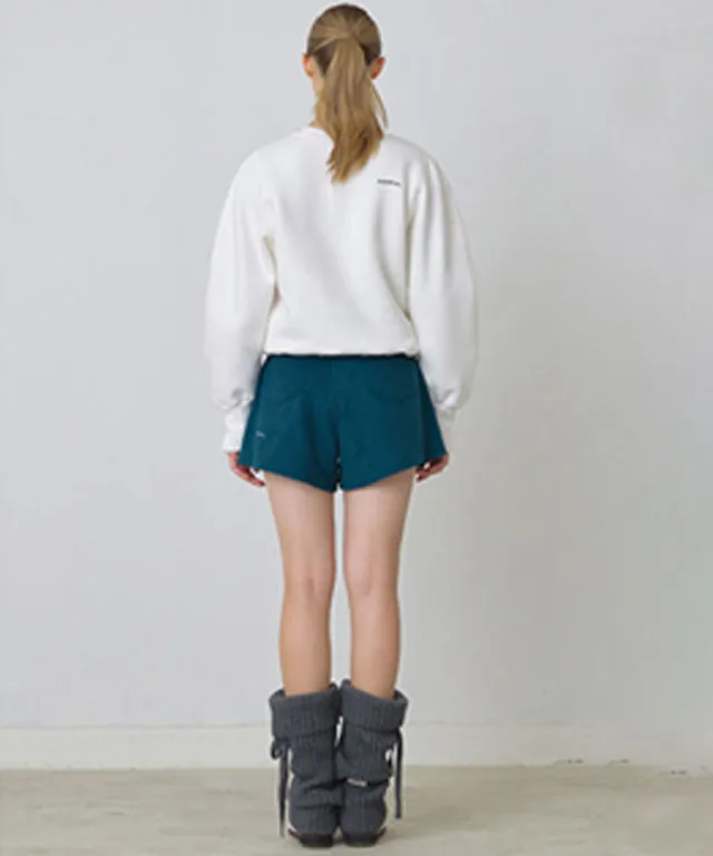 KANDINI Embossed-Logo SweatShirt - White