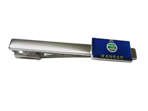 Kansas State Flag Square Tie Clip