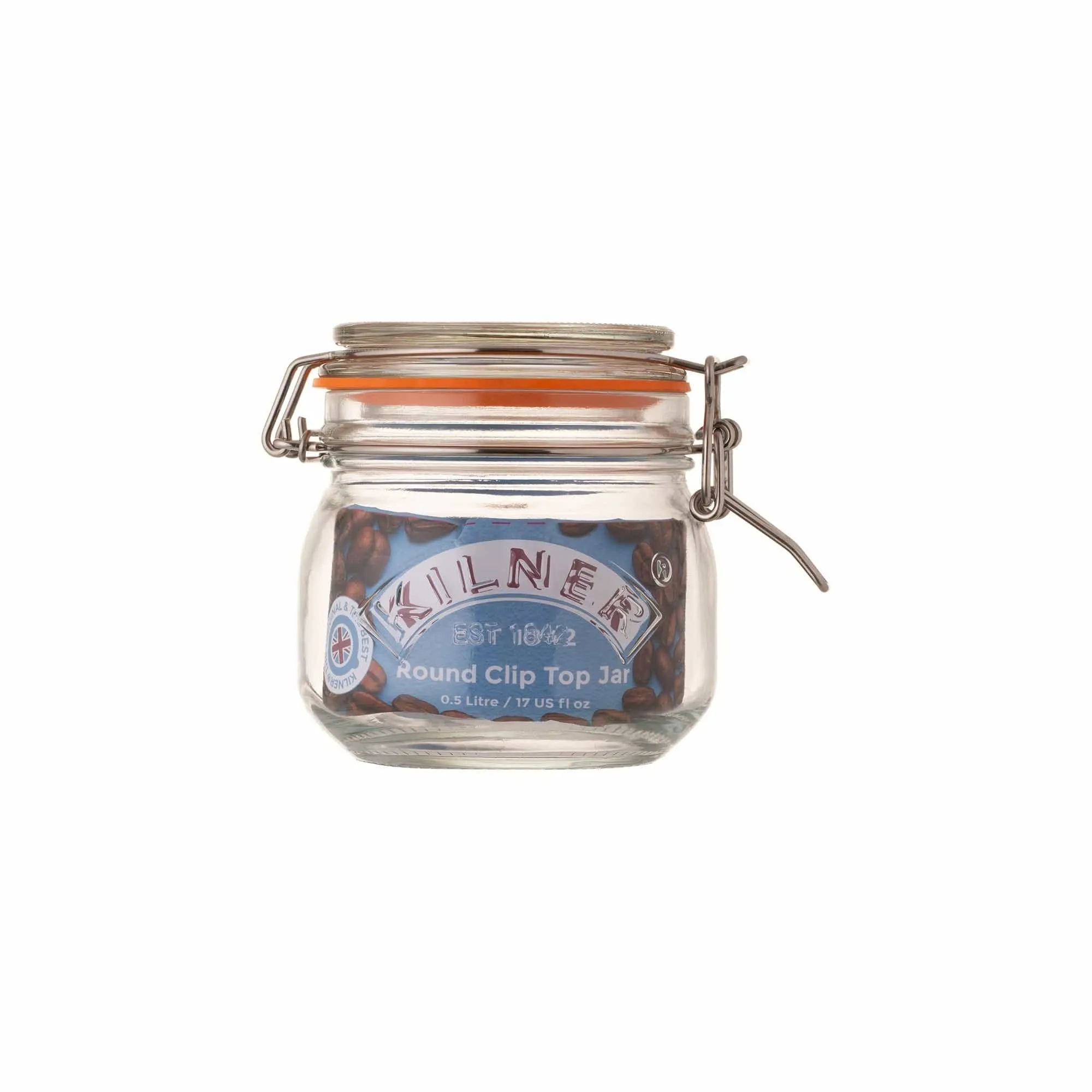 Kilner Clip Top Round Jar 0.5 Litre KL0025490