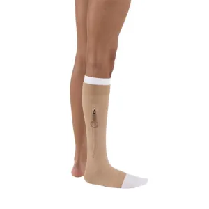 KT/1 JOBST ULCERCARE READY-TO-WEAR  LG, RIGHT ZIPPER, BEIGE (INCL 1 STOCKING AND 2 LINERS)