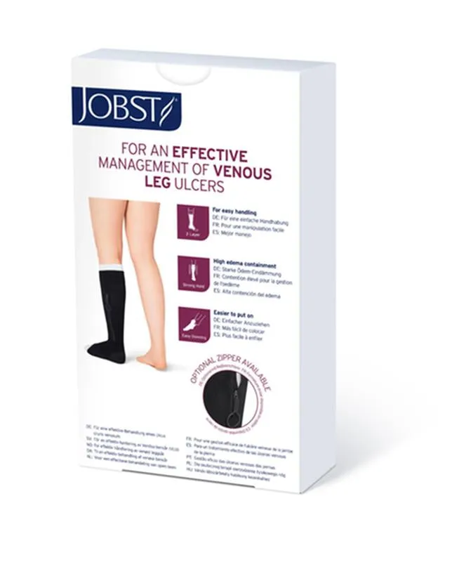 KT/1 JOBST ULCERCARE READY-TO-WEAR  XXL, NO ZIPPER, BLACK (INCL 1 STOCKING AND 2 LINERS)
